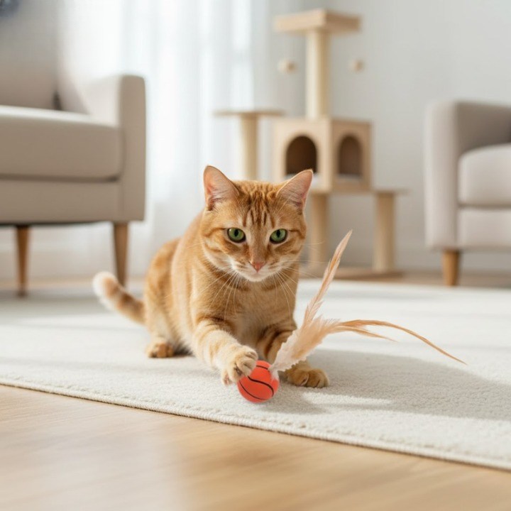 FetherSprint — Entfessle den wilden Jäger in deiner Katze mit lautlosem Spielspaß! | Karnz