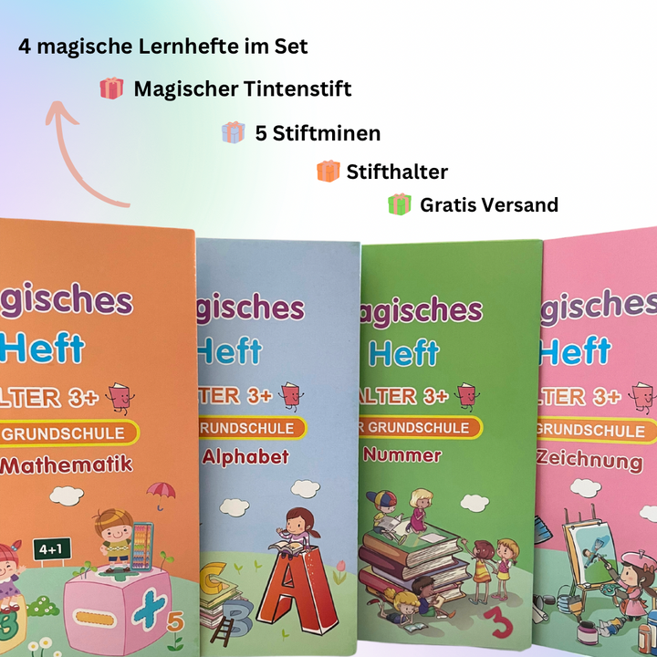 Lernhefte für Kinder | 4er Set | Karnz