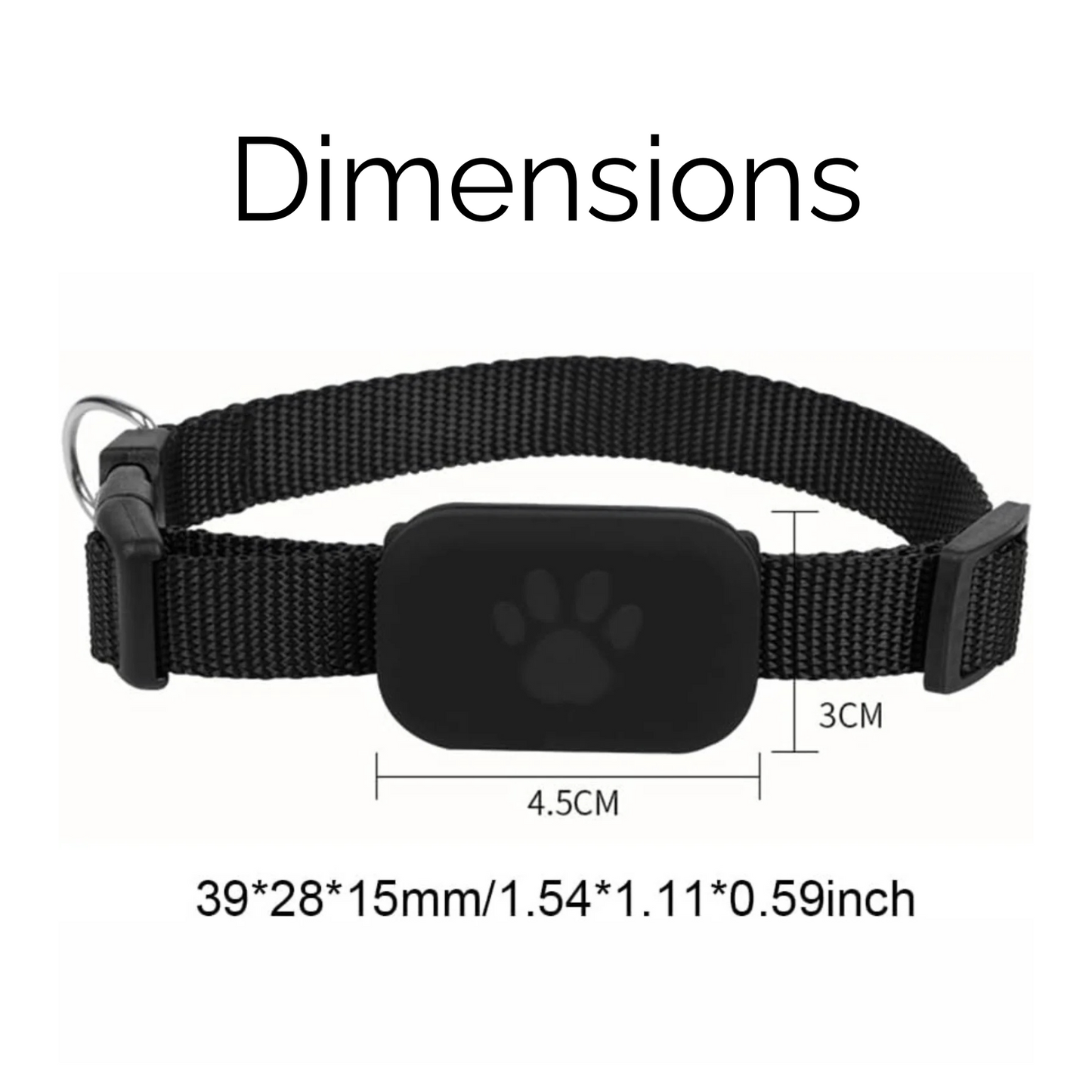 AnimalTracker Mini – Intelligenter Bluetooth-Halsband-Tracker für Hunde und Katzen