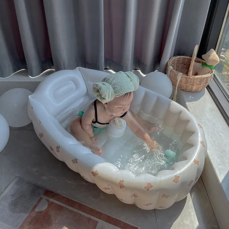 Karnz | Aufblasbare Baby-Badewanne für Reisen – BubbleNest