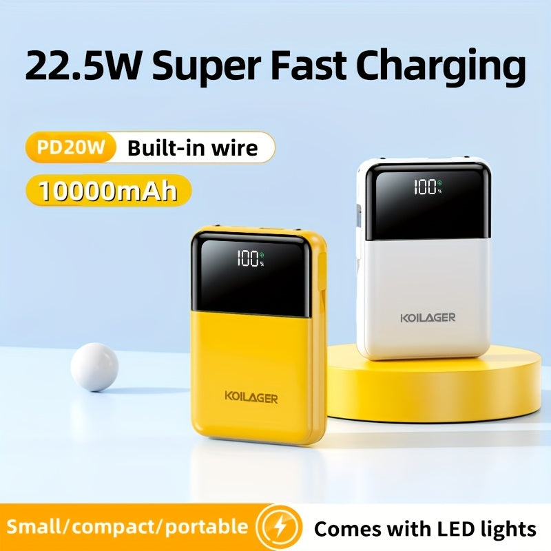 Powerbank 10000mAh Mini mit Display | Karnz