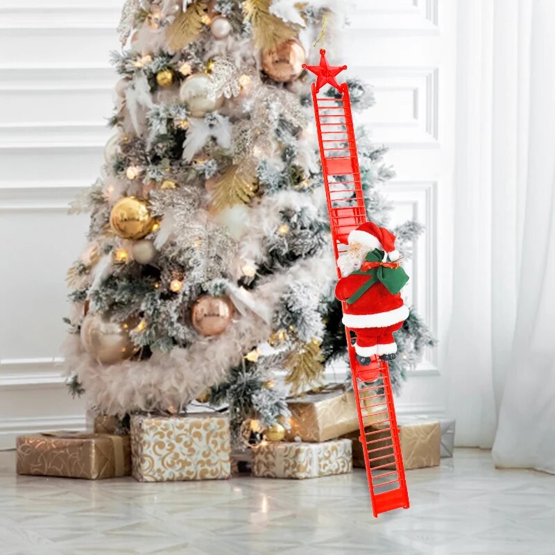 Kletternder Weihnachtsmann
