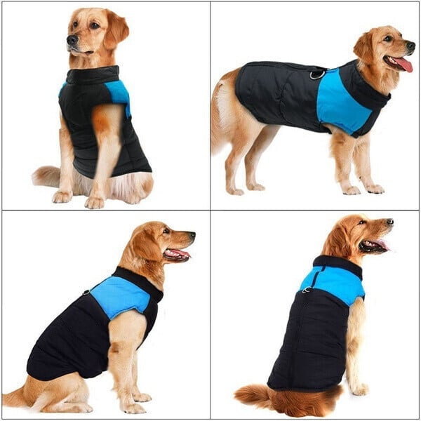 Winter Warme Wasserdichte Hundeweste mit Reißverschluss (Gr.S-7XL)