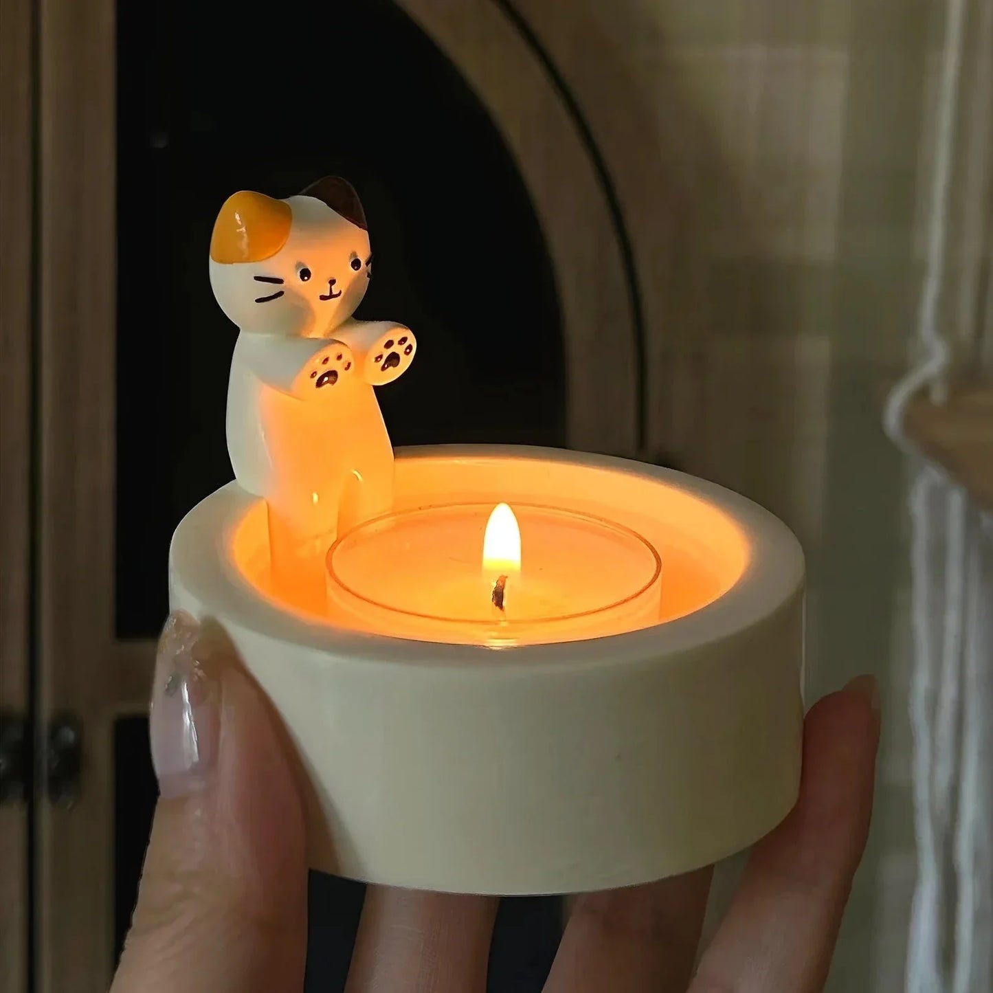 Süße Katzenkerzenhalter | Karnz