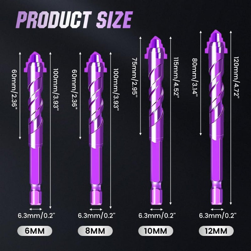 Woyuosn VioletShield Quad-Edge Bohrer Set Karnz