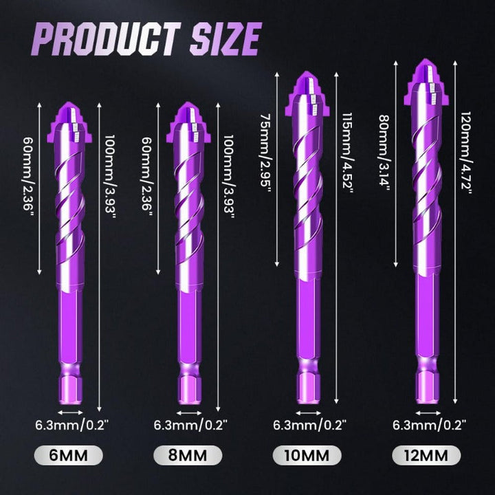 Woyuosn VioletShield Quad-Edge Bohrer Set Karnz
