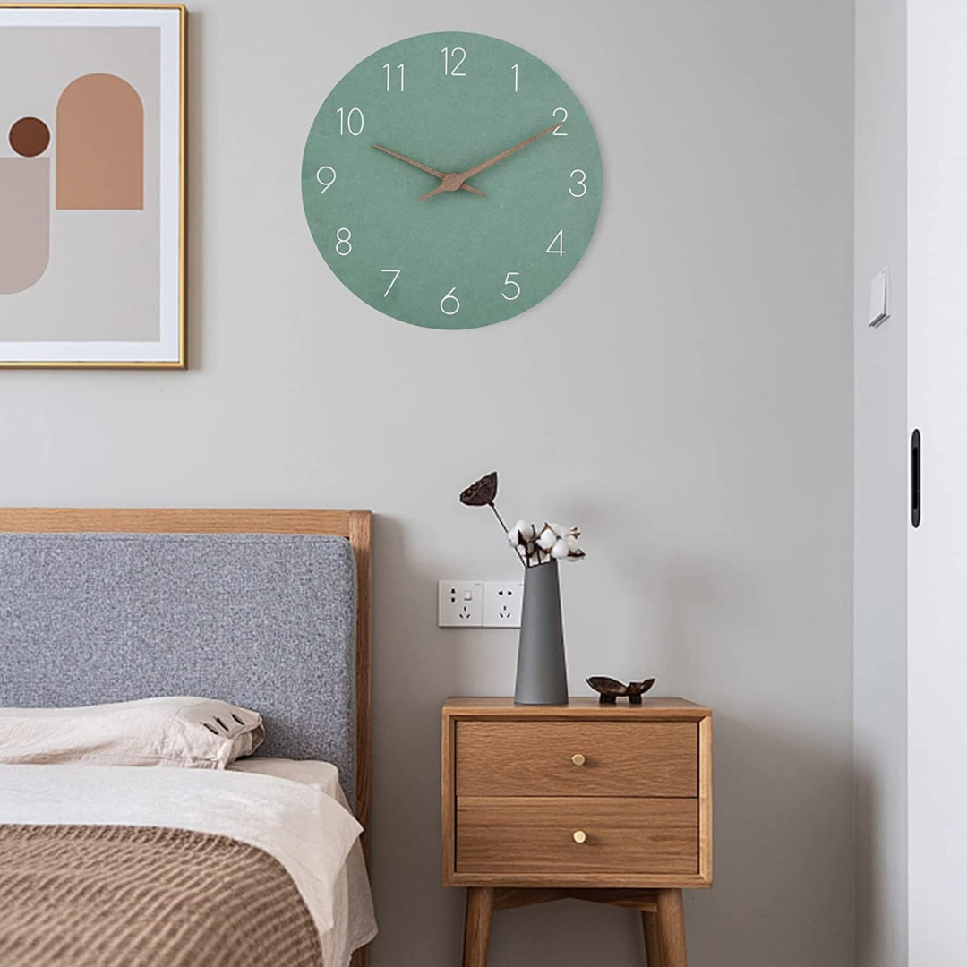 Große Holzwand Uhr – Minimalistisches Design mit stillem Bewegung | Karnz