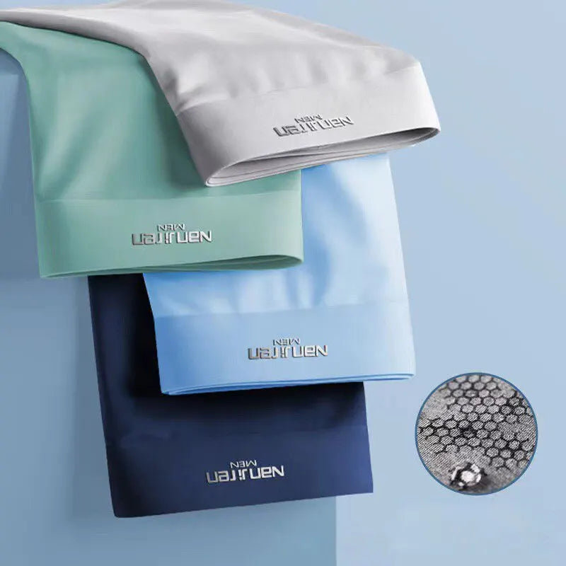 CoolSilk 4-teilige Eis-Seiden-Boxershorts mit Graphen-Technologie | Karnz