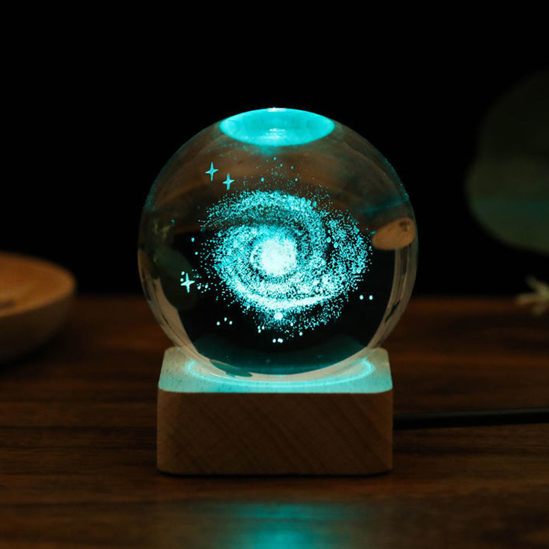 3D Galaxy Kristallkugel Nachtlicht Dekorlampe | Karnz