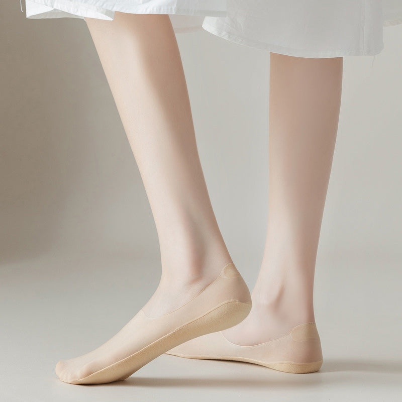 Atmungsaktive unsichtbare Eiskunstseide Socken | Karnz