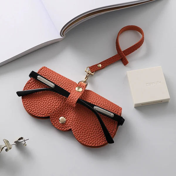 Weiche Leder-Sonnenbrillen-Tasche