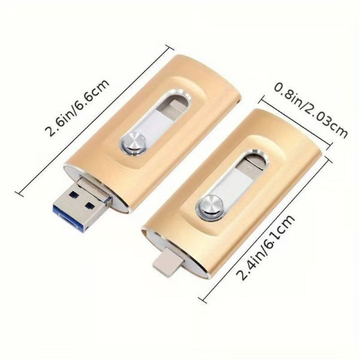 3-in-1-USB-Stick mit großer Speicherkapazität für Mobiltelefon und Computer
