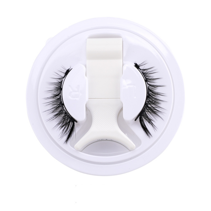 Sandsberg | Magnetisches Wimpernset | Wiederverwendbar ohne Kleber, mit Pinzette | Schwarz