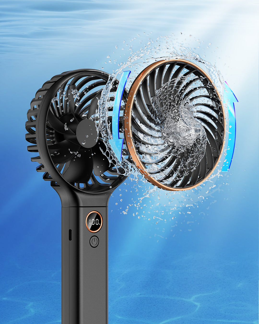 Handventilator, Tragbarer Ventilator 5000mAh | Karnz