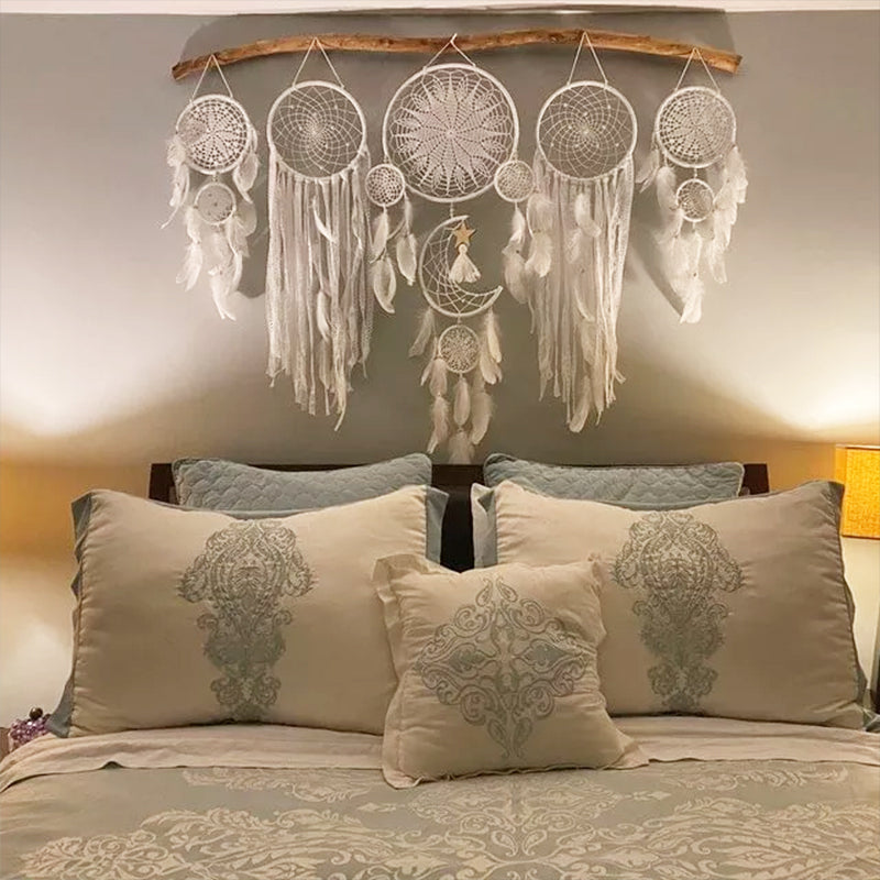 Traumfänger Mond und Sterne hängen über dem Bett (5 PCS) Karnz