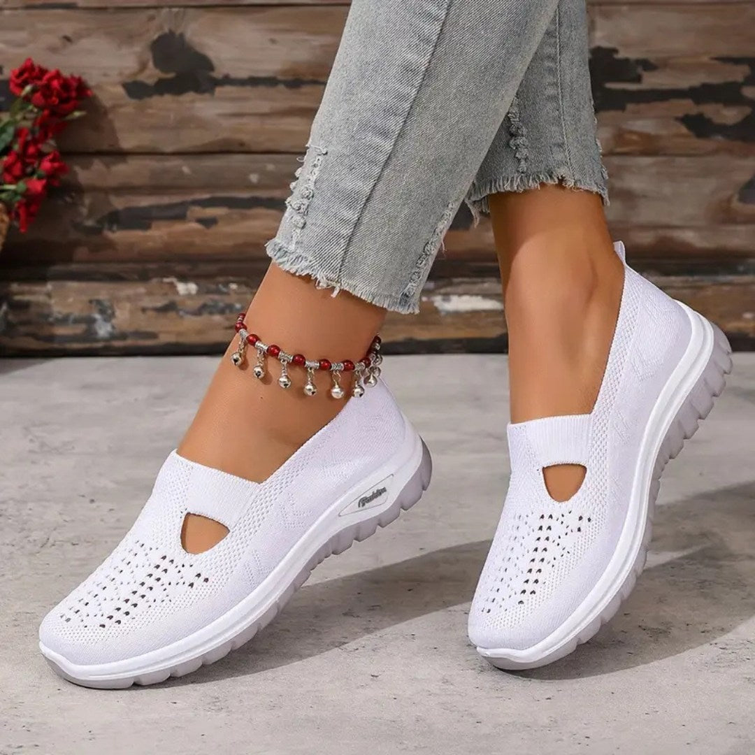 Vellora – Damen Mesh Slip-On Komfort Sneaker