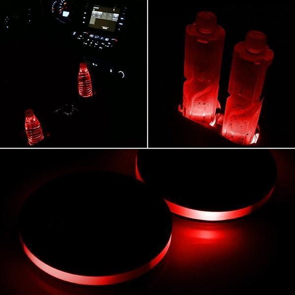 Karnz | Solarbetriebene LED-Autobecherhalterlichter (2er-Pack)