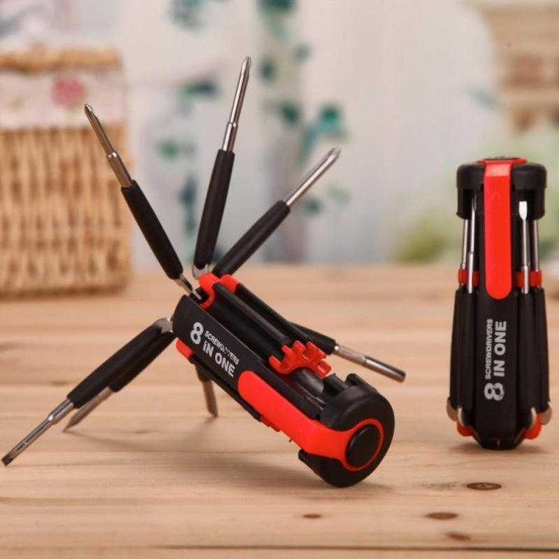 8-in-1-Schraubendreher mit LED-Taschenlampe | Karnz