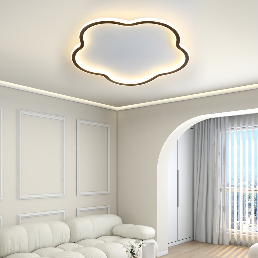 Nordische Deckenleuchte im Pentagramm Design – Aluminium Deckenlampe für Schlafzimmer | Karnz