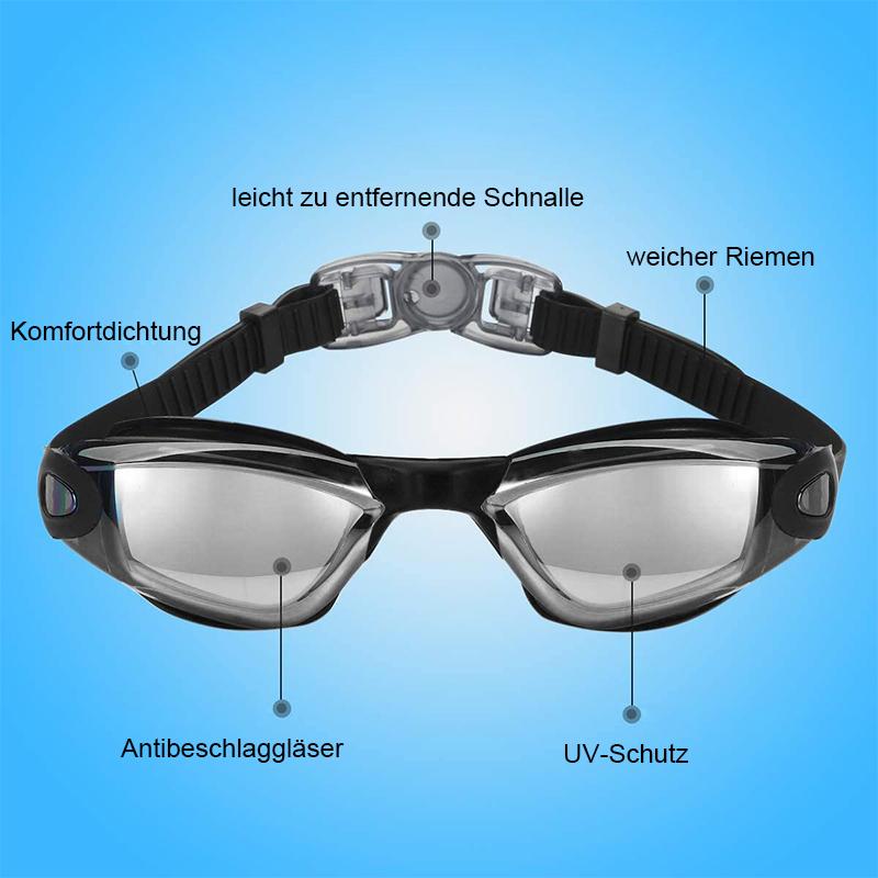 Karnz | Keine undichte Anti-Nebel-UV-Schutz Triathlon-Schwimmbrille