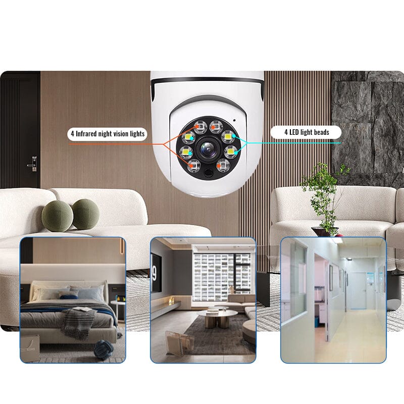 Drahtlose Wifi-Lampenkamera Sicherheitskamera | Karnz