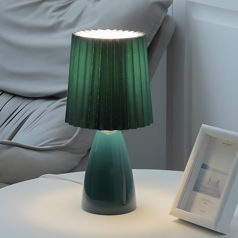 GlasDimm | Elegante USB dimmbare Tischlampe mit Glasfuß | Karnz