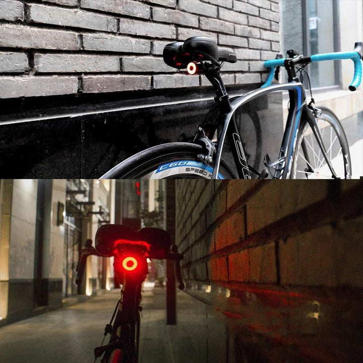 VeloSafe Slim – USB aufladbares intelligentes Fahrrad Rücklicht mit Bremsensor | Karnz
