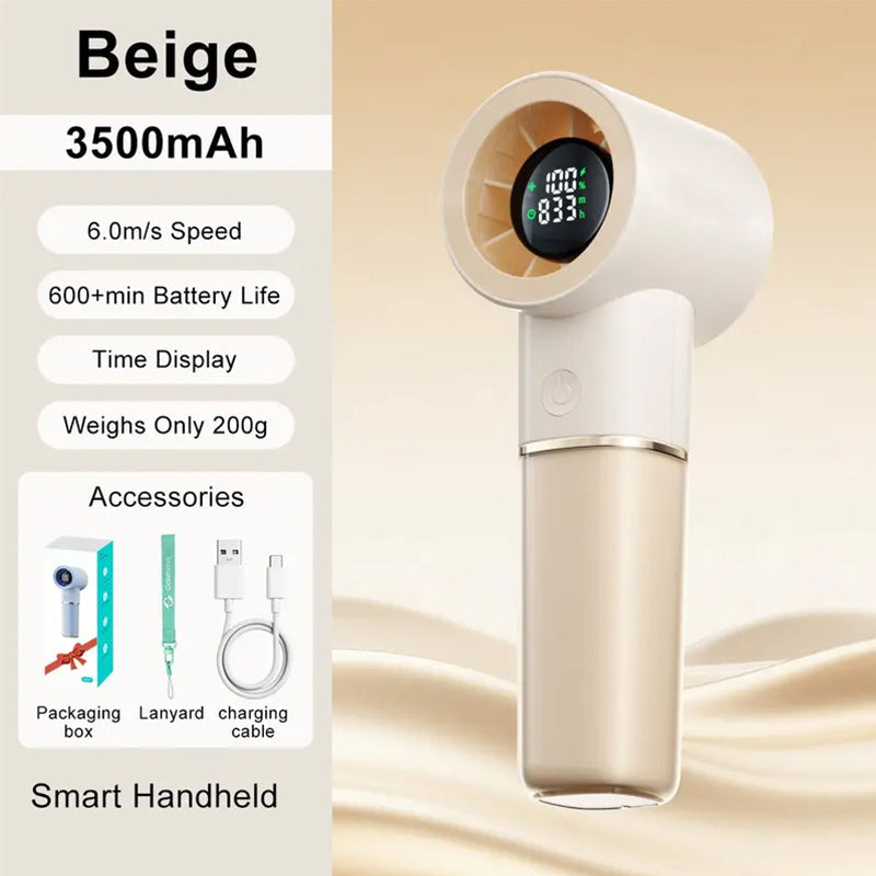Tragbarer Handheld Wiederaufladbarer Persönlicher Kühlventilator | Karnz