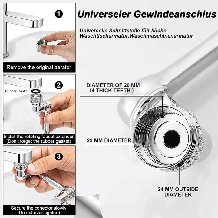 1080° drehender Wasserhahn Karnz