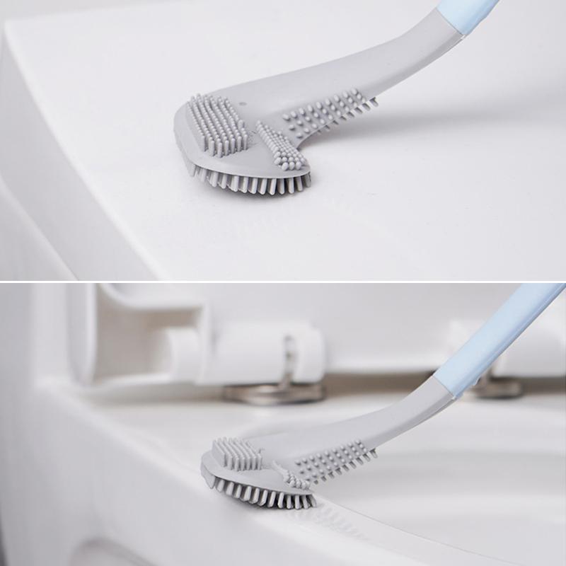 Langer Griff Flexibel Silikon Golf Toilettenbürste | Karnz
