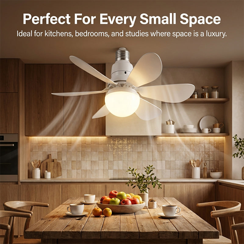 Moderner Niedrigprofil-Deckenventilator mit Licht | Karnz