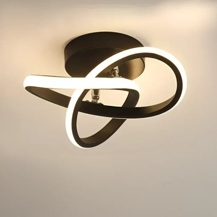 Moderne LED-Deckenleuchte mit doppeltem Ringdesign - Dämmerungsringe | Karnz