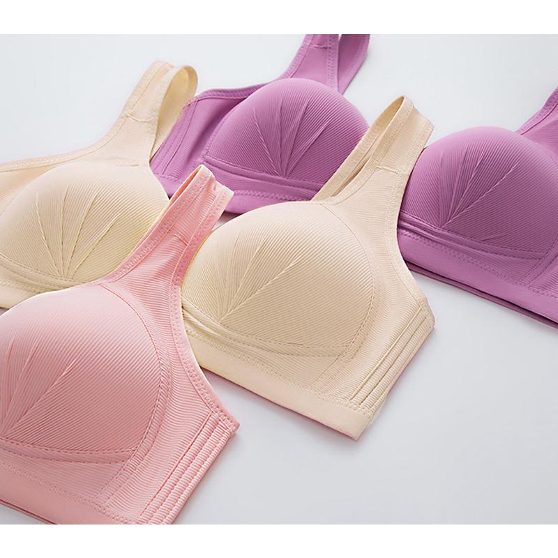 Plus-Size-BH mit Vorderverschluss, elastischem Bund und Push-up-Komfortfunktion