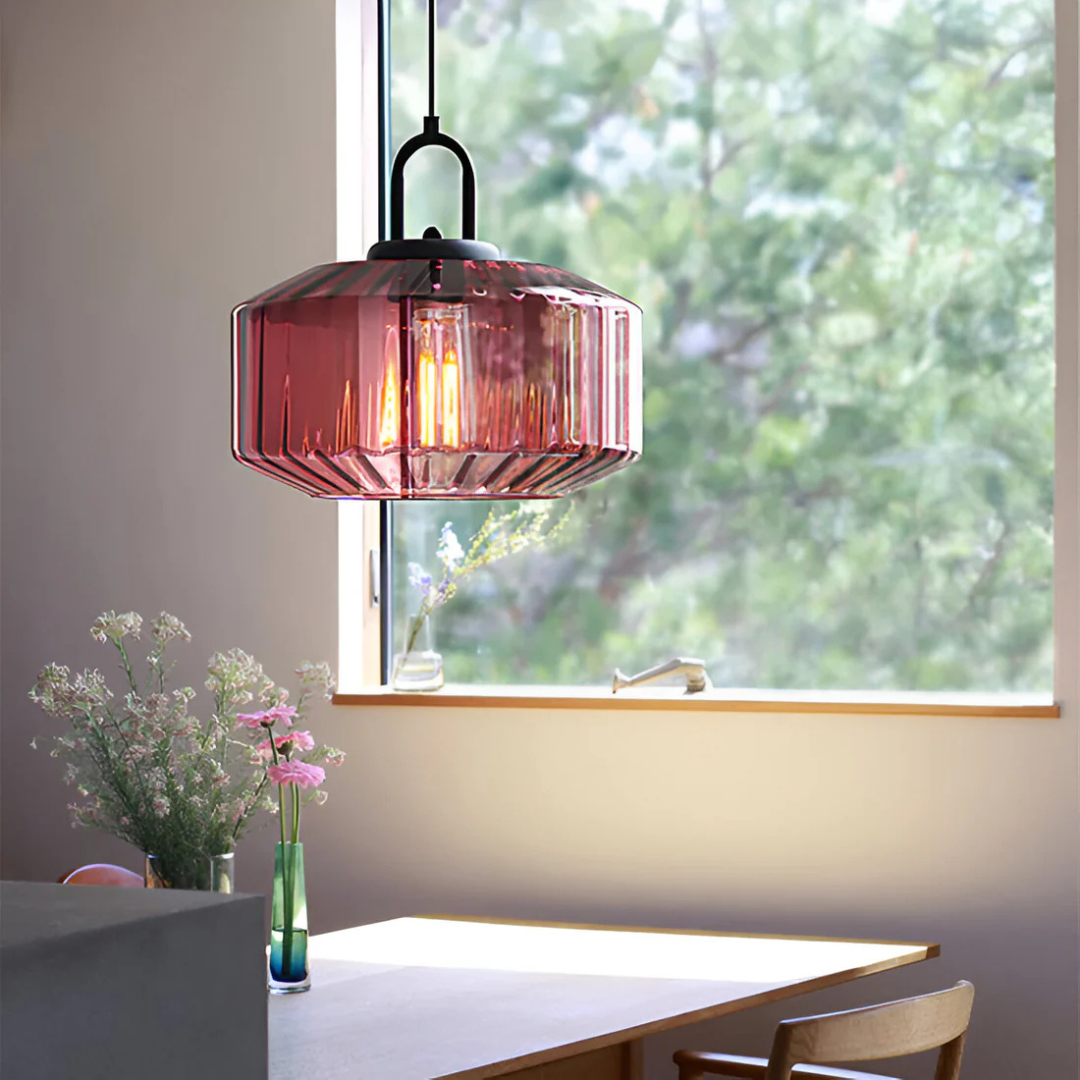 Karnz | Retro Farbige Glaspendelleuchte