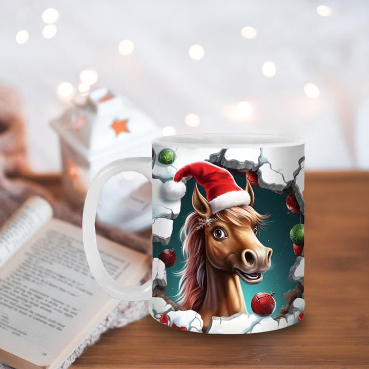 Weihnachts Tiermuster Tasse | Karnz