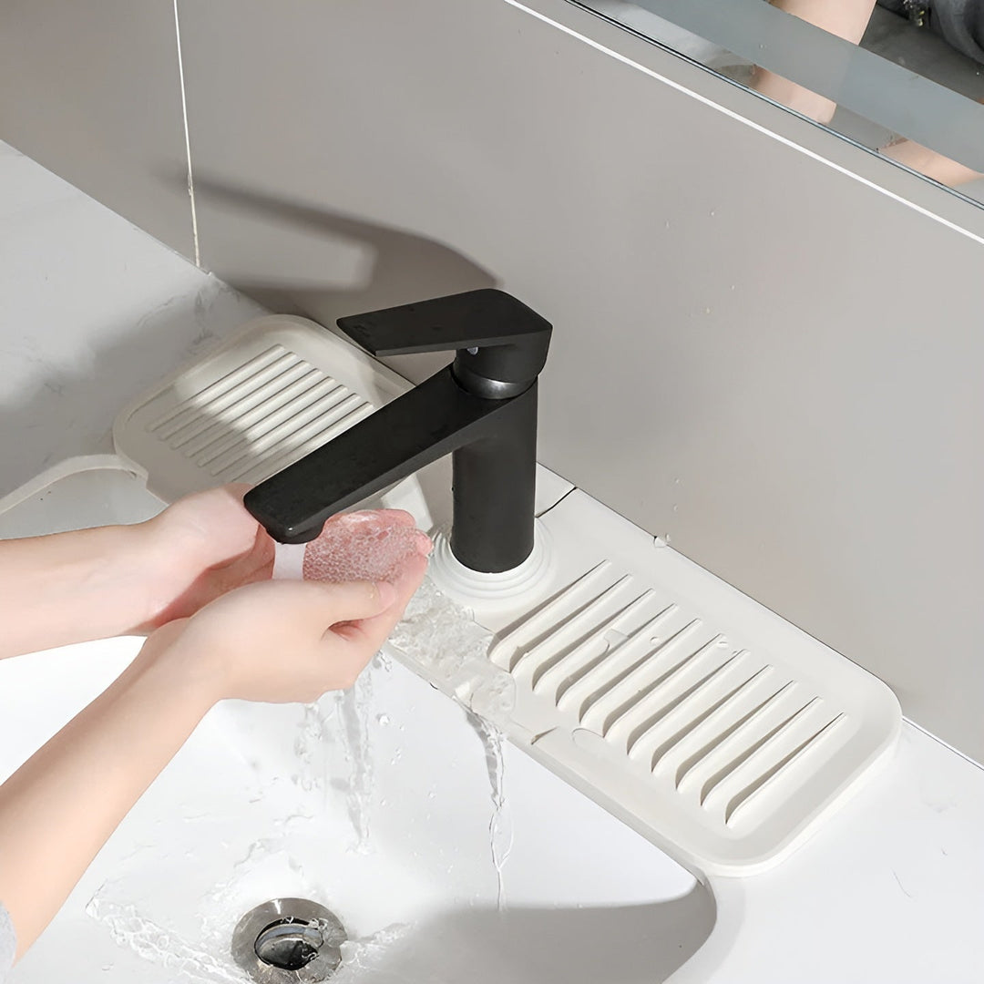 Silikon-Spritzschutz für Wasserhahn – Praktische Tropfmatte | Ideal für Küche & Bad | Karnz