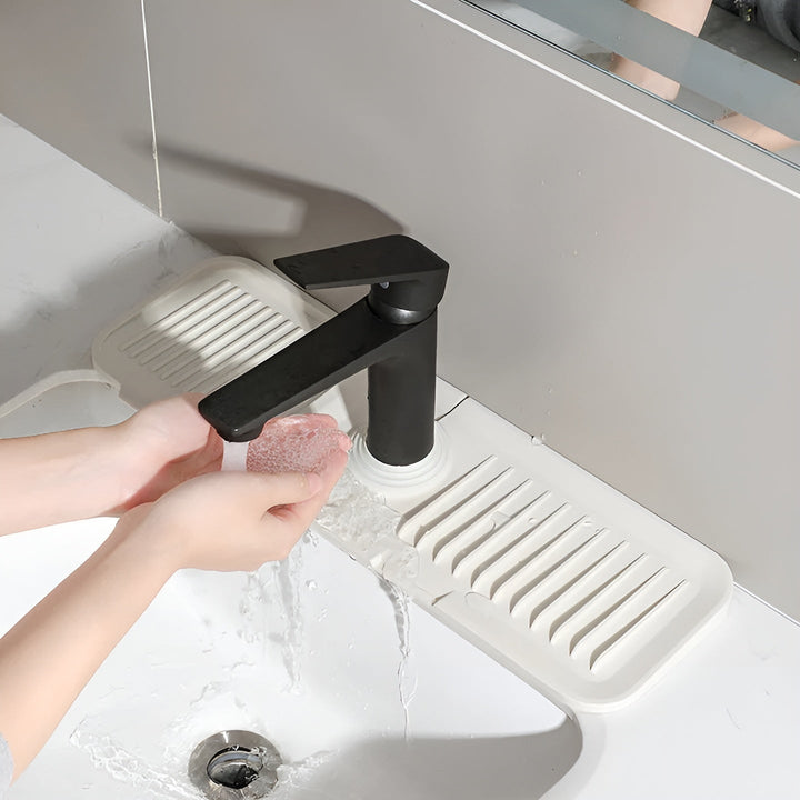Silikon-Spritzschutz für Wasserhahn – Praktische Tropfmatte | Ideal für Küche & Bad | Karnz