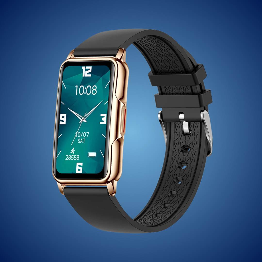 Elegante Smartwatch für den Alltag | Gesundheitsüberwachung - Langlebiges Design - Nahtlose ganztägige Konnektivität Karnz