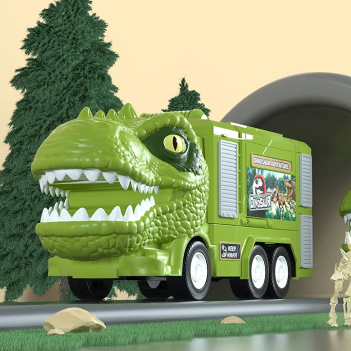 Neues Dinosaurier Transformations Ingenieur Lkw Schienen Spielzeugset Karnz