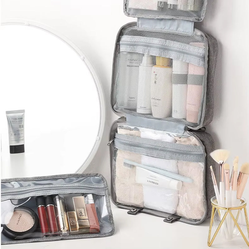 Wasserabweisende Make-up-Tasche mit Aufhängehaken | Karnz
