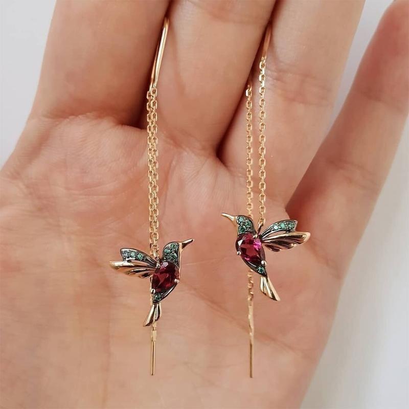 Sandsberg elegante Kolibri Strass Ohrstecker