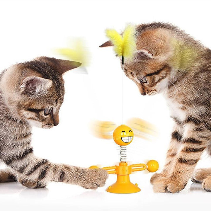 Multifunktionales Drehspielzeug für Katzen | Karnz