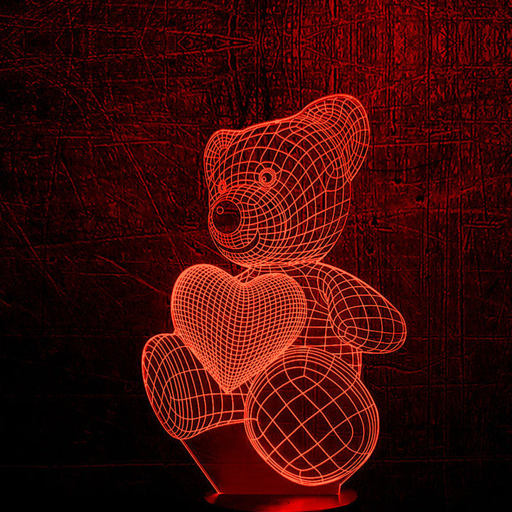 3D Liebe Bären Nachtlicht Karnz