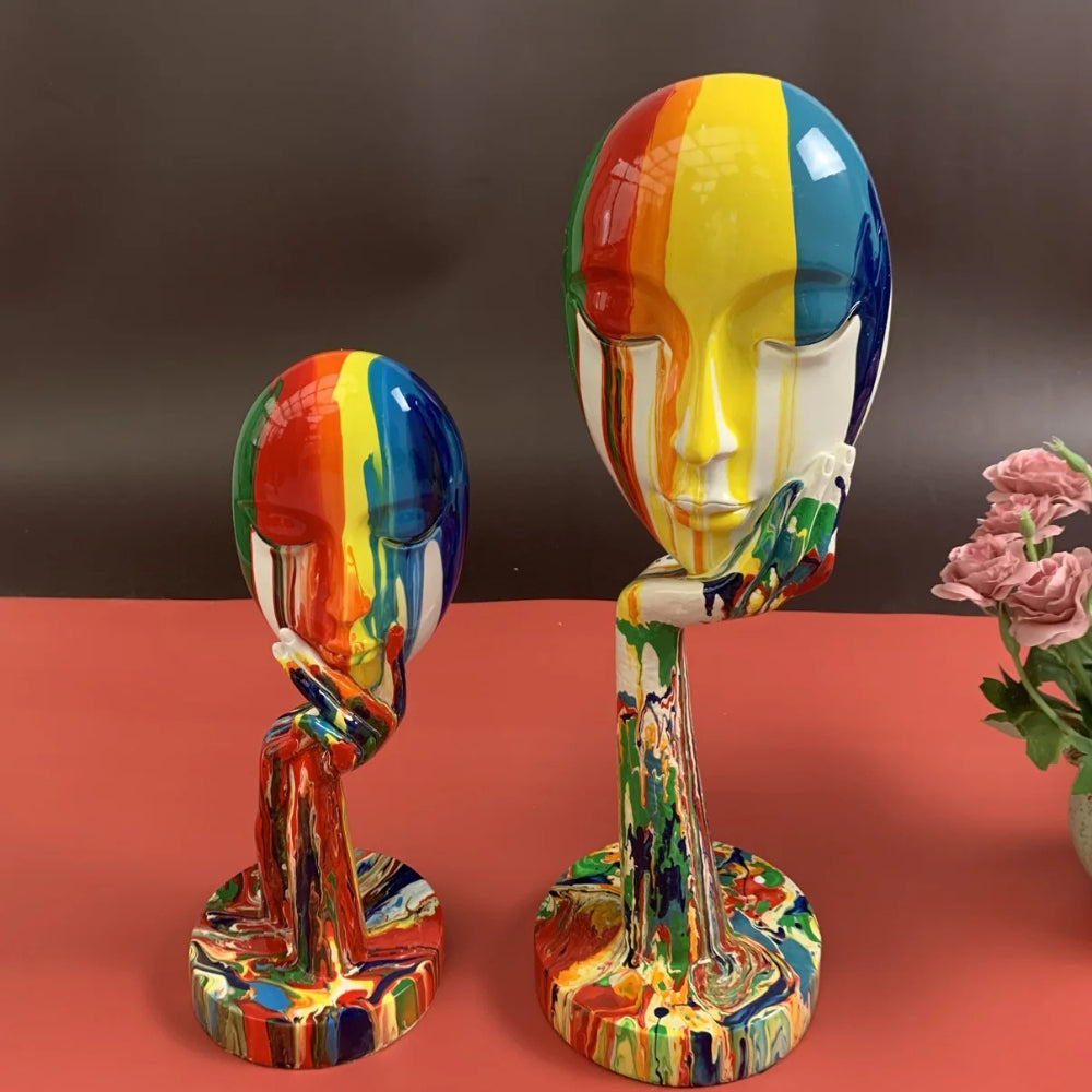 Abstrakte Gesichts-Kunstskulptur | Karnz