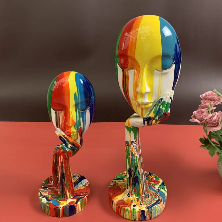 Abstrakte Gesichts-Kunstskulptur | Karnz