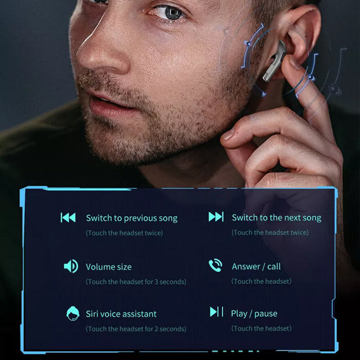 Bluetooth-Kopfhörer mit Geräuschunterdrückung und digitalem Display