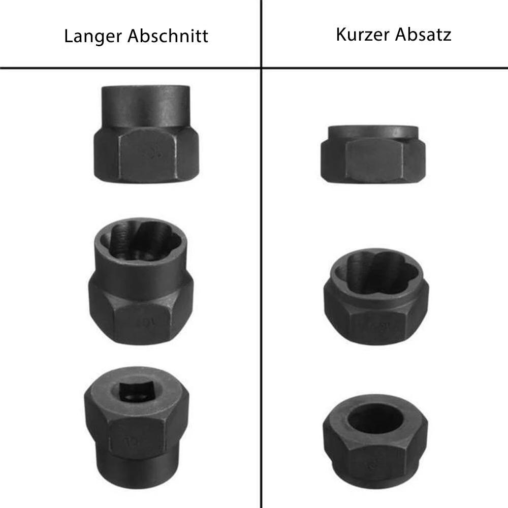 Das perfekte Werkzeugset zum Entfernen von ausgerissenen, verrundeten und verrosteten Schrauben und Muttern | Karnz