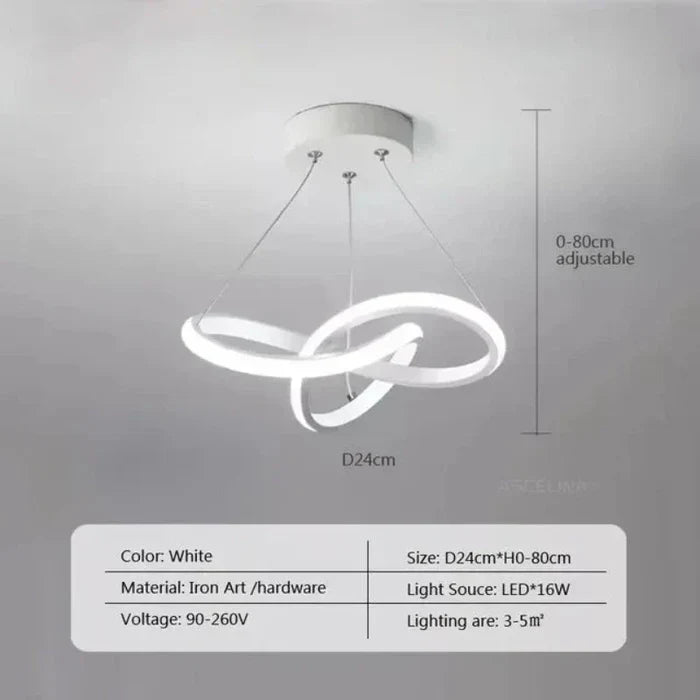 Moderne LED-Deckenlampe - WaveGlow | Karnz