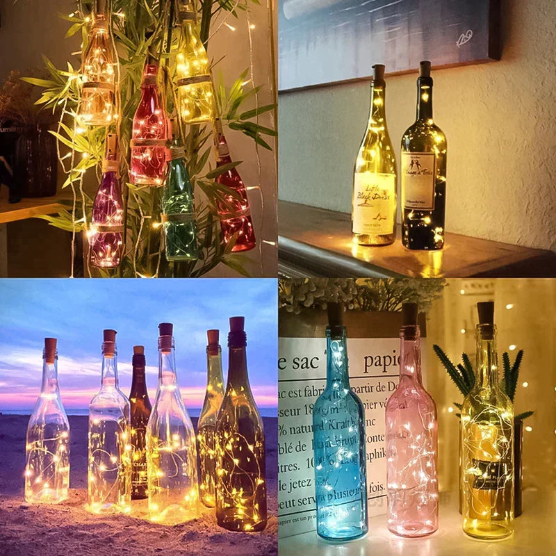 LED-Weinflaschenlichter Kork Nachtlicht DIY Decor Lift - Stück | Karnz