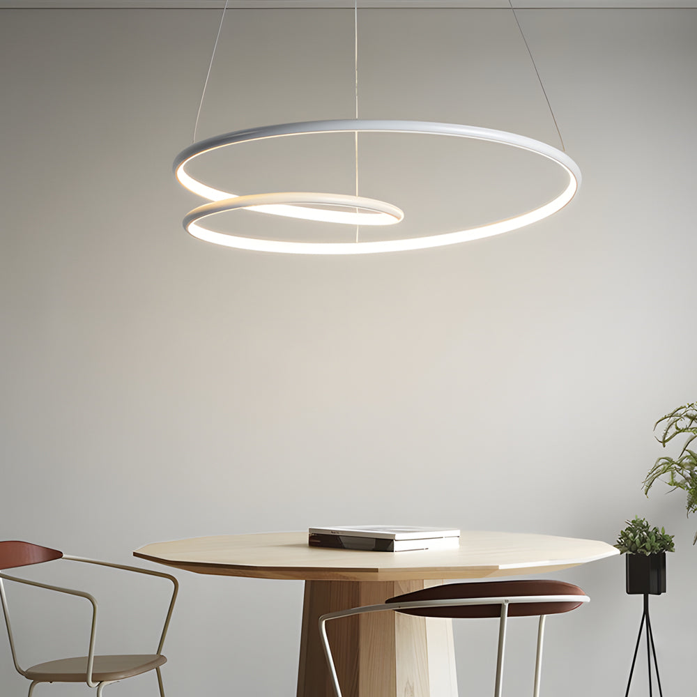 Moderne LED Dimmbar Pendelleuchte - Höhenverstellbare Deckenleuchte für Esszimmer & Wohnzimmer | Karnz